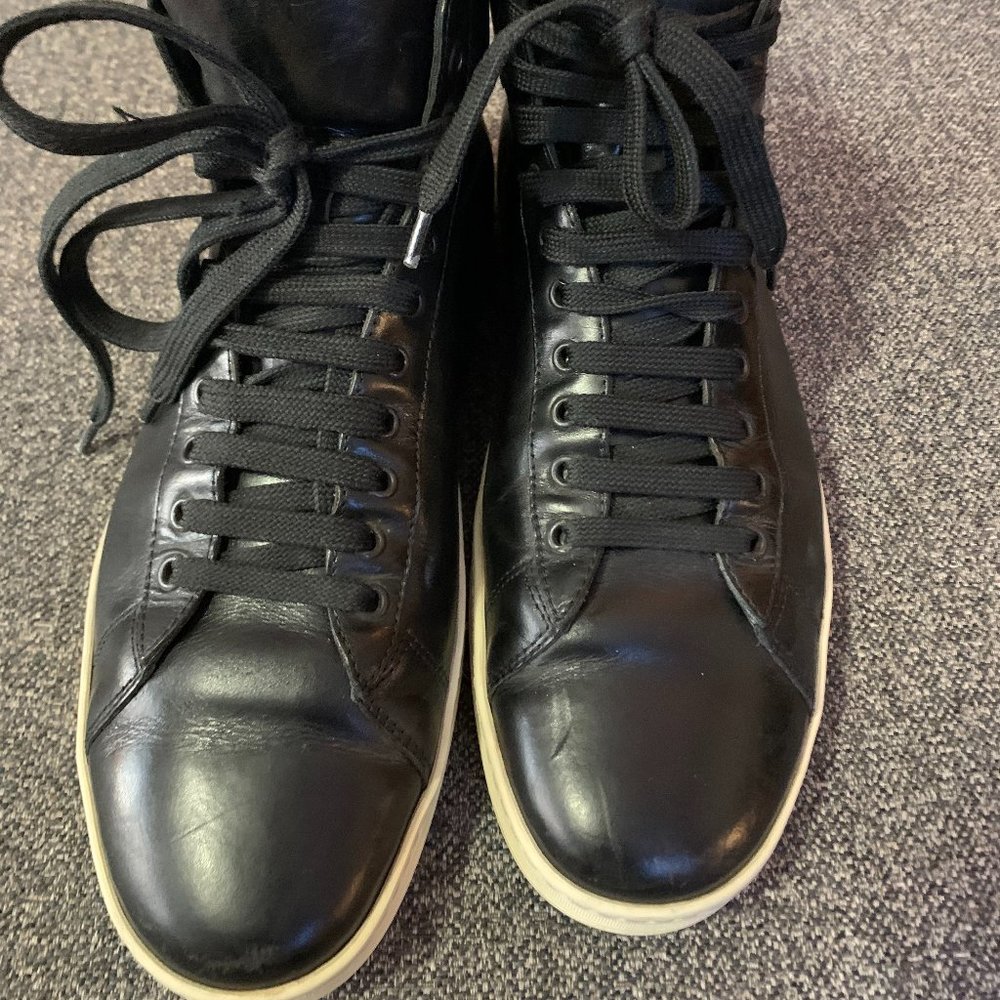 Tom Ford black leather sneakers